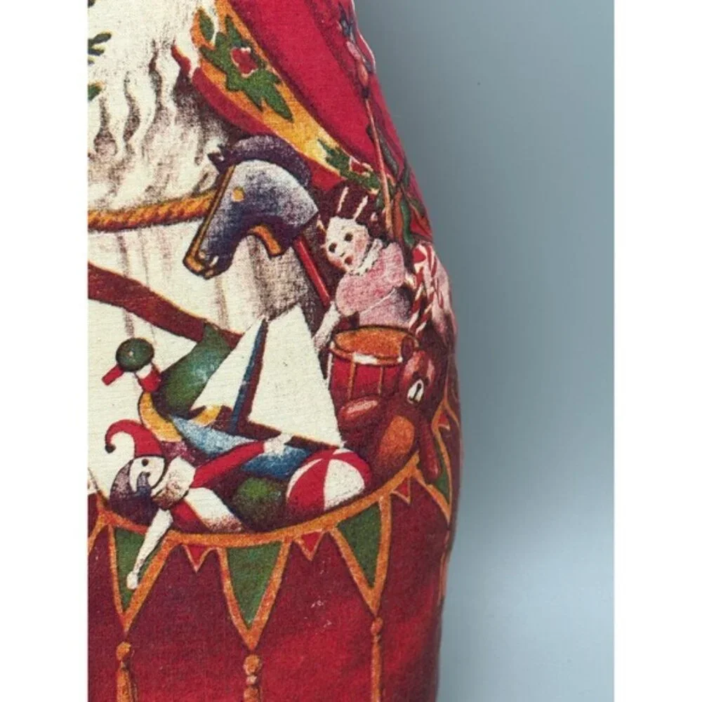 Vintage Dutch Sinterklaas Santa Designed by Hudson Talbott Cloth Pillow 1976‎